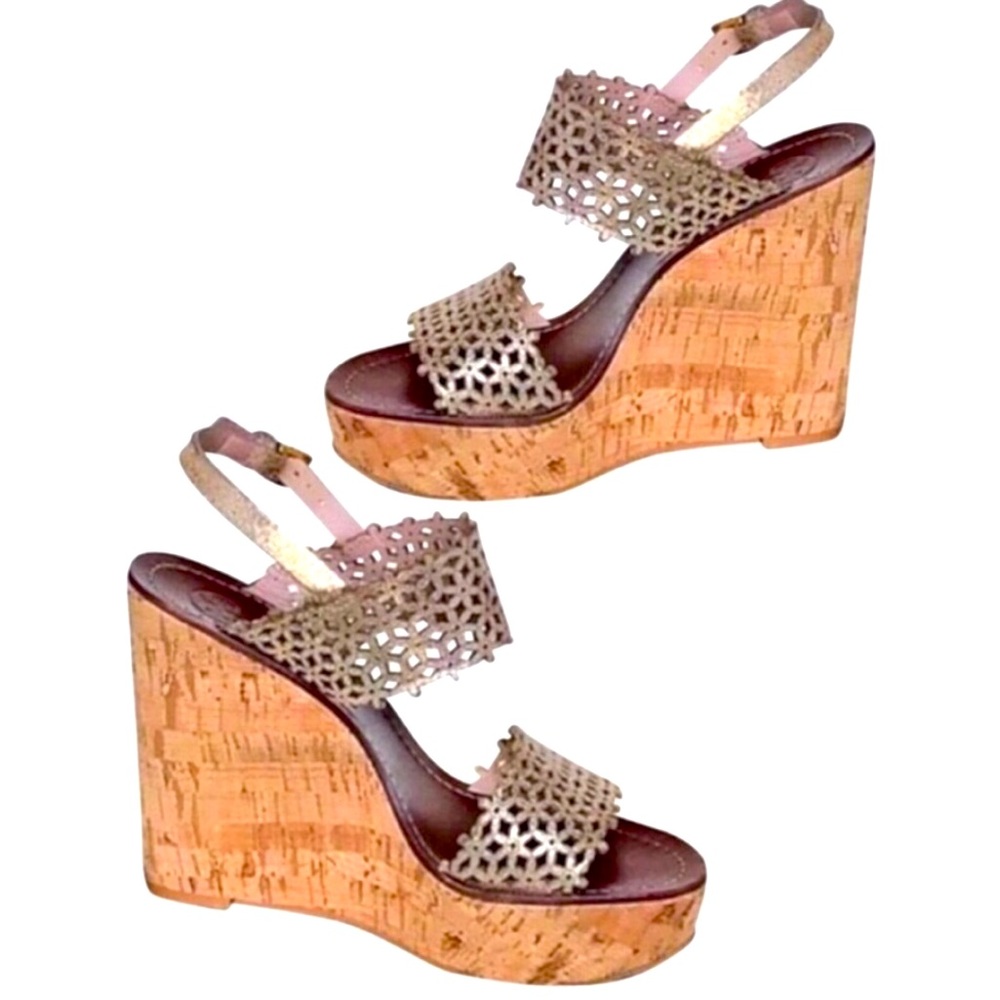 Tory Burch Daisy Perforated Leather